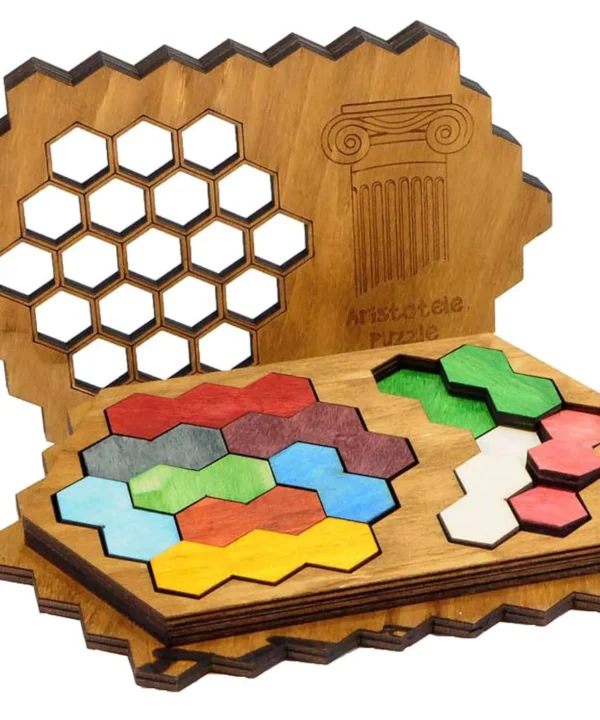 Aristotle Inspired Wooden Logic Puzzle Assorted Challenges