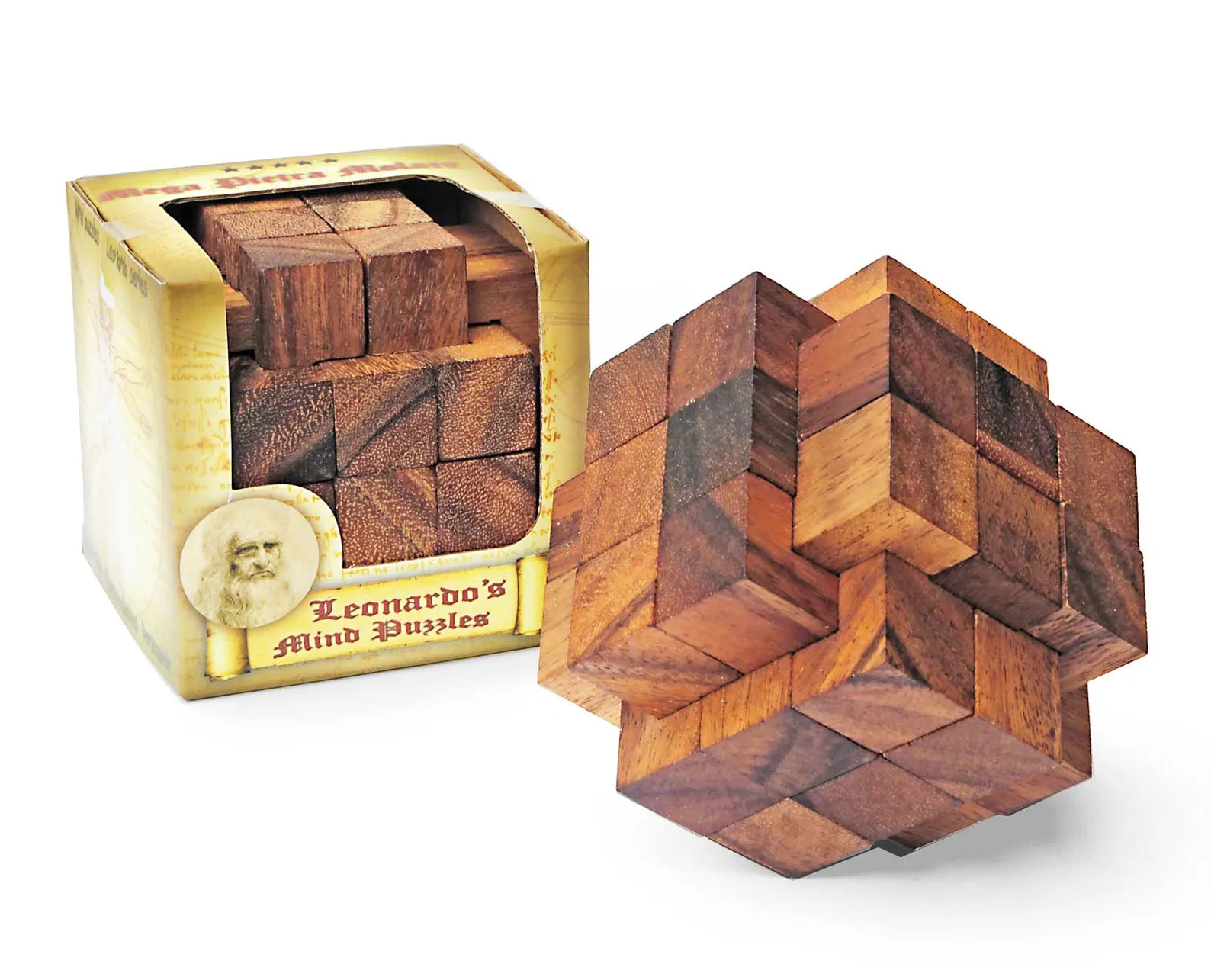 Mega Burr Interlocking Wooden Cube Brain Puzzle - Image 2